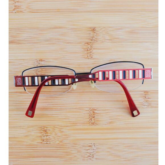 Charmant Nodoka Eyeglasses Rectangular Half Frame ND10182 BK 52 17 140 - Picture 3 of 8